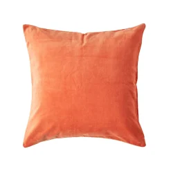 Sale Homescapes Housse de coussin en velours orange, 40 x 40 cm -