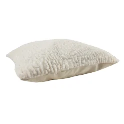 Clearance Ornami Housse de coussin fausse fourrure blanc 45 x 45cm