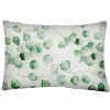 Clearance Ornami Housse de coussin Fosca feuille d'eucalyptus vert L.50 x l.30cm