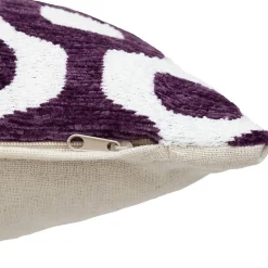 Atmosphera Créateur D'Intérieur Housse de coussin Jeni chenille violet 40x40cm - Atmosphera* Housse De Coussin|Housse De Coussin