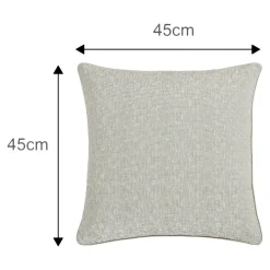 Clearance GoodHome Housse de coussin Jind beige l.45 x H.45cm