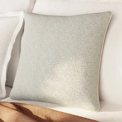Clearance GoodHome Housse de coussin Jind beige l.45 x H.45cm
