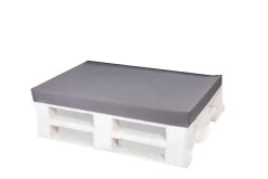 Setgarden Housse de coussin pour palette de dimensions 120x60x10cm housse de coussin avec fermeture éclair taie d'oreiller gris* Coussin Palette