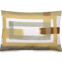 Outlet Linnea Housse de coussin pur coton 40x60 cm cm collection ATHOS jaune jasmin