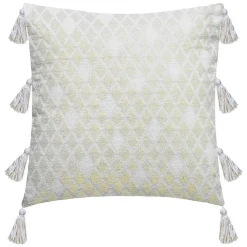 Atmosphera Créateur D'Intérieur Housse de coussin Shine - coton - blanc - 40x40 cm - Atmosphera