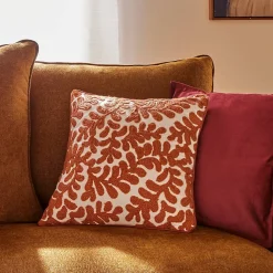 Atmosphera Créateur D'Intérieur Housse de coussin Sienna 40x40cm terracotta - Atmosphera* Housse De Coussin|Housse De Coussin