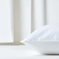 Best Homescapes Housse de coussin uni blanc cassé, 30 x 50 cm -