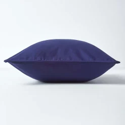 Homescapes Housse de coussin uni bleu marine, 30 x 50 cm -* Housse De Coussin|Housse De Coussin