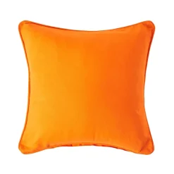 Homescapes Housse de coussin uni orange, 60 x 60 cm -* Housse De Coussin|Housse De Coussin
