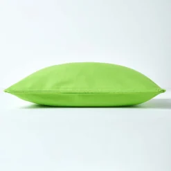 Homescapes Housse de coussin uni vert, 60 x 60 cm -* Housse De Coussin|Housse De Coussin