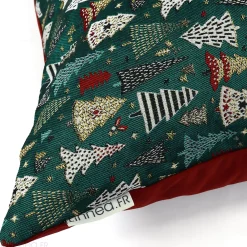 Linnea Housse de coussin 45x45 cm CELEBRATION Vert Epicea* Housse De Coussin|Housse De Coussin