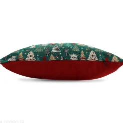 Linnea Housse de coussin 45x45 cm CELEBRATION Vert Epicea* Housse De Coussin|Housse De Coussin