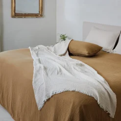 Linnea Housse de coussin 40x60 cm coton collection PAROS marron houblon* Housse De Coussin|Housse De Coussin
