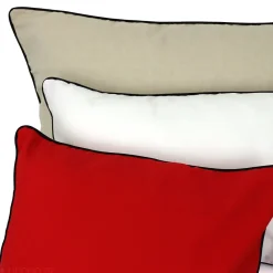 Sale Linnea Housse de coussin 20x20 cm MONTSEGUR Blanc