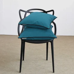 Best Linnea Housse de coussin 45x45 cm MONTSEGUR bleu Prusse
