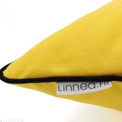Linnea Housse de coussin 40x40 cm MONTSEGUR jaune Curcuma