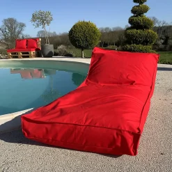 New Home Maison Housse de matelas bain de soleil (160x65 cm - Rouge)
