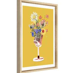 CM Creation Image encadrée fleurs jaune l.33 x L.43 cm* Image Encadrée