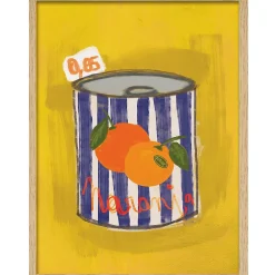 Clearance CM Creation Image encadrée fruits jaune l.33 x L.43 cm