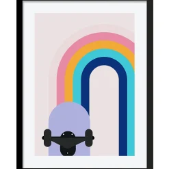 Best Image encadrée Rainbowskate l.30 x H.40 cm