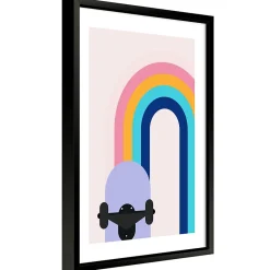 Best Image encadrée Rainbowskate l.30 x H.40 cm
