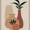 Clearance Dada Art Image encadrée vases et fruit l.30 x H.40 cm multicolore