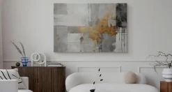 Discount Muralo Image Sur Toile Abstraction Peinture 100cm x 70cm - Parfait pour décorer votre salon, chambre ou bureau avec un design unique et