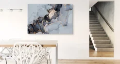 Discount Muralo Image Sur Toile MARBRE Abstraction 40cm x 30cm - Parfait pour décorer votre salon, chambre ou bureau avec un design unique et élé