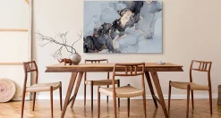 Discount Muralo Image Sur Toile MARBRE Abstraction 40cm x 30cm - Parfait pour décorer votre salon, chambre ou bureau avec un design unique et élé