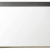 Trend Team INDY - Meuble d'entrée - Miroir avec tablette en mélaminé coloris gris ciment. L - H - P : 90 - 62 - 20 cm* Miroir|Miroir