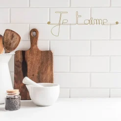Bijoux De Mur Je t'aime - Sculpture fil de fer 40-50 cm -* Objet Décoratif Mural