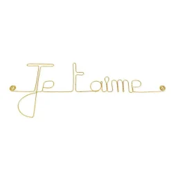 Bijoux De Mur Je t'aime - Sculpture fil de fer 40-50 cm -* Objet Décoratif Mural