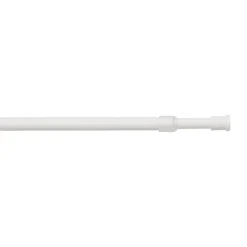 GoodHome Kit barre de rideau 50/80 Blanc mat Konera* Barre De Rideau Pour Vitrage