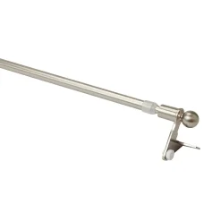 Sale GoodHome Kit barre de rideau avec support 30/50 Nickel Konera