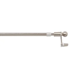 Sale GoodHome Kit barre de rideau avec support 30/50 Nickel Konera