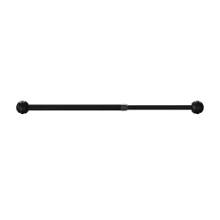 Best GoodHome Kit Barre de vitrage Dokos extensible ⌀7/9mm Long.70/100cm noir