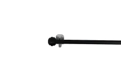 Best GoodHome Kit Barre de vitrage Dokos extensible ⌀7/9mm Long.70/100cm noir