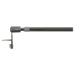 Sale GoodHome Kit Barre de vitrage extensible ⌀7/9mm Long.70/100cm argent
