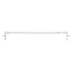 GoodHome Kit Barre de vitrage extensible ⌀7/9mm Long.70/100cm blanc* Barre De Rideau Pour Vitrage