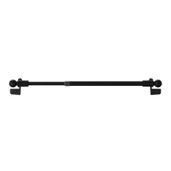 GoodHome Kit Barre de vitrage Konera extensible ⌀7/9mm Long.50/80cm noir* Barre De Rideau Pour Vitrage