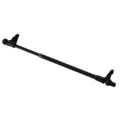 GoodHome Kit Barre de vitrage Konera extensible ⌀7/9mm Long.50/80cm noir* Barre De Rideau Pour Vitrage