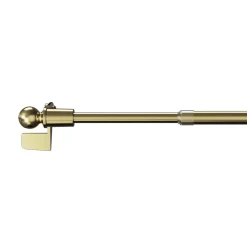 GoodHome Kit Barre de vitrage Konera extensible ⌀7/9mm Long.70/100cm or* Barre De Rideau Pour Vitrage