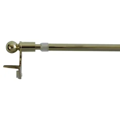 GoodHome Kit Barre de vitrage Konera extensible ⌀7/9mm Long.70/100cm or* Barre De Rideau Pour Vitrage