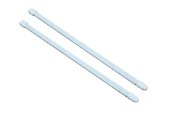Online Kit barres de rideaux 70/100 blanc mat x 2