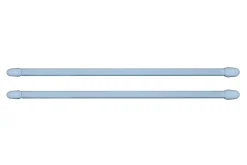 Kit barres de rideaux 50/80 blanc mat x 2