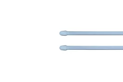 Kit barres de rideaux 50/80 blanc mat x 2