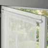Kit barres de rideaux 30/50 blanc mat x 2* Barre De Rideau Pour Vitrage