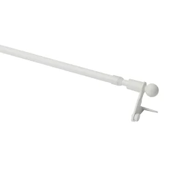 GoodHome Kit de barre de rideau avec support 30/50 Blanc mat Konera* Barre De Rideau Pour Vitrage