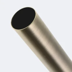 Boulet Kit de tringle à rideaux Bronze 250cm Diam.28mm Embout Cylindre 2ST - Fixation Mur -* Kit De Barre De Rideau