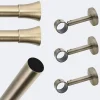 Boulet Kit de tringle à rideaux Bronze 250cm Diam.28mm Embout Pommeau - Fixation Mur -* Kit De Barre De Rideau